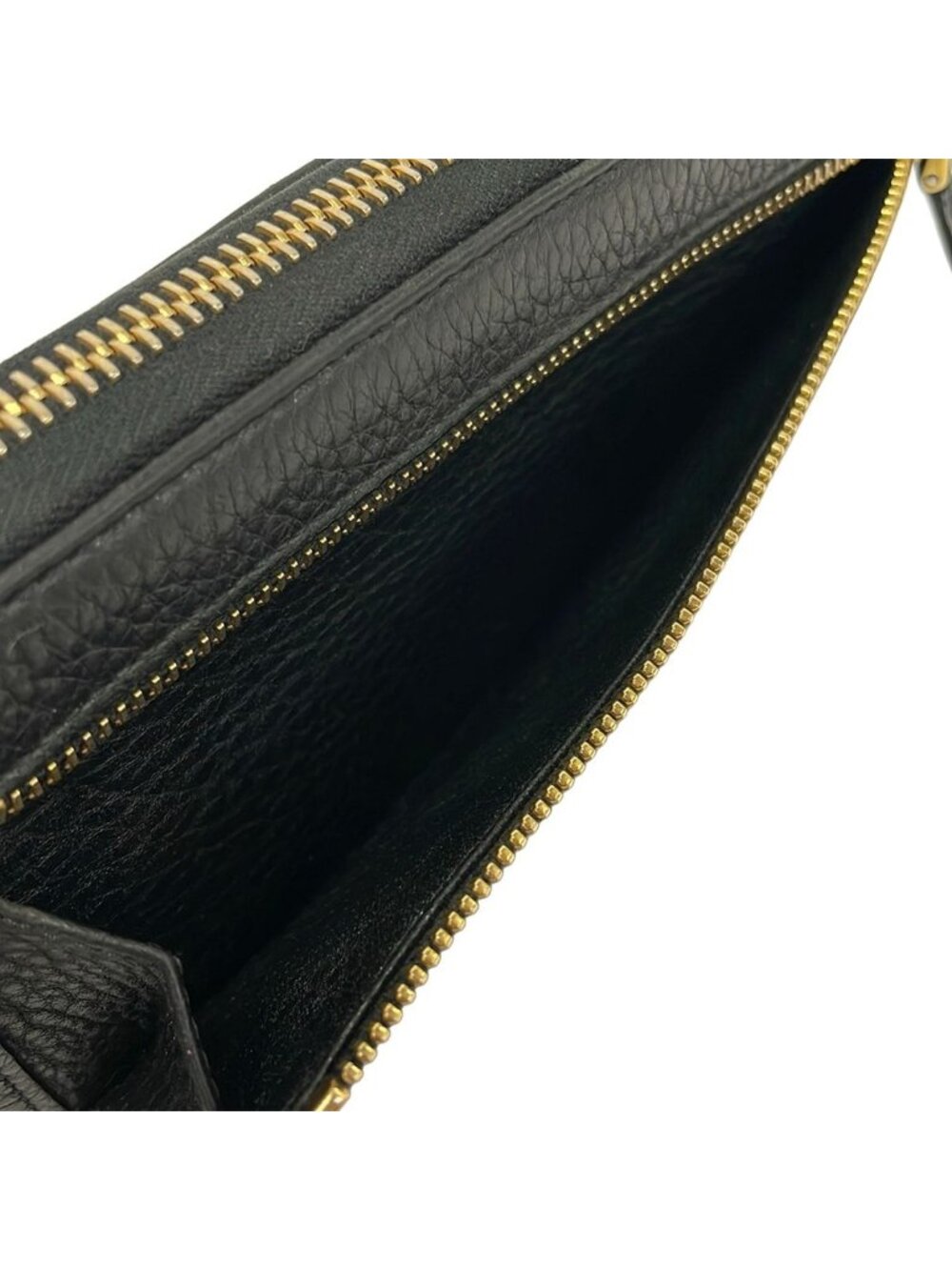 Prada Wallet Black L-shaped Zipper Leather - Picture 5 of 7